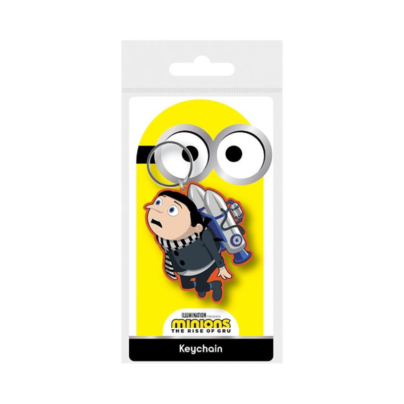 Llavero De Caucho Minions Gru Jetpack