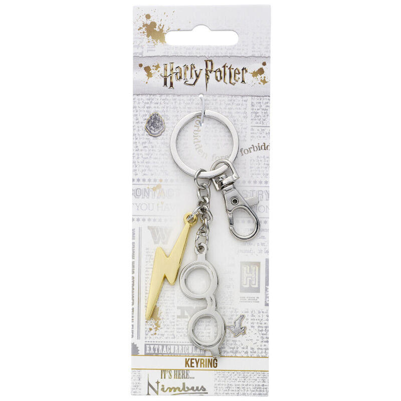 Llavero Lightning Bolt & Glasses Harry Potter