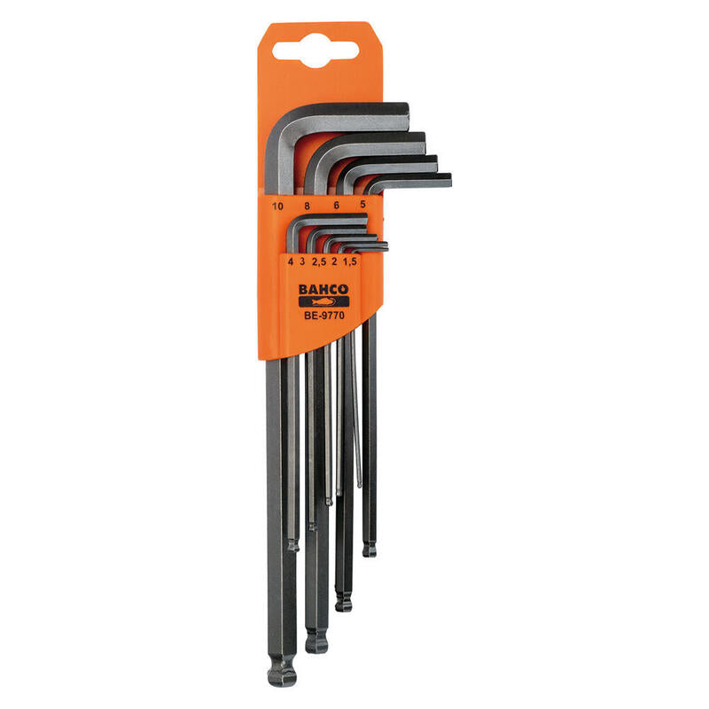 Llaves Allen Hexagonales Con Bola1.5 Mm -10 Mm, Juego De 9 Piezas