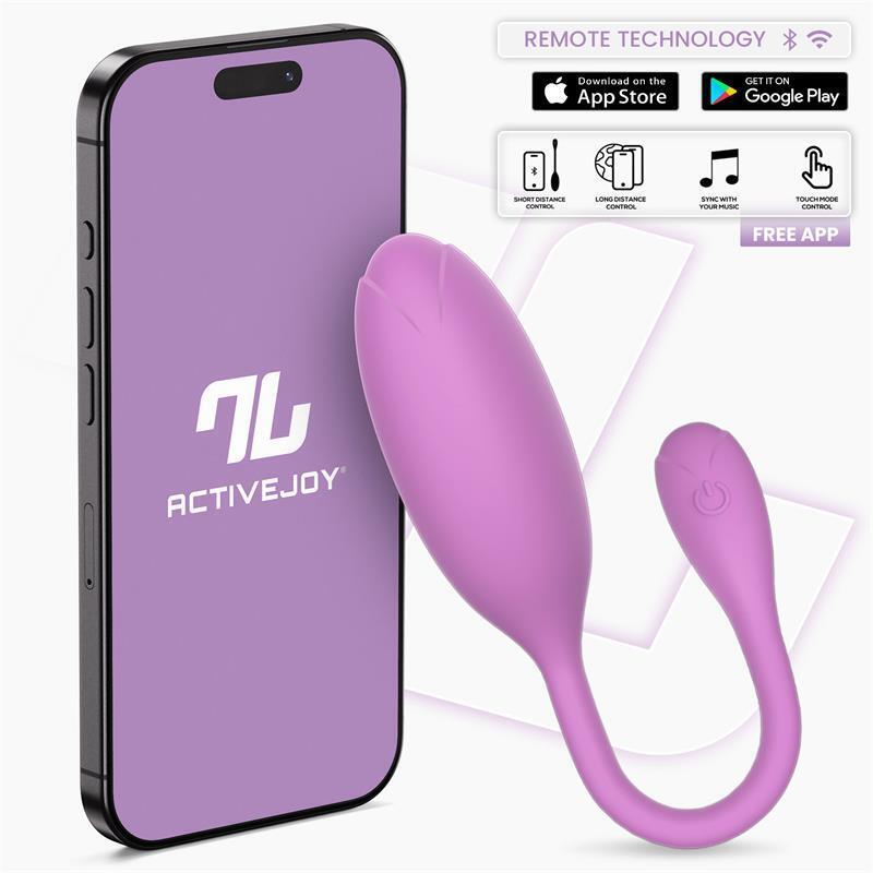 Logan Huevo Vibrador Con App Unibody Púrpura