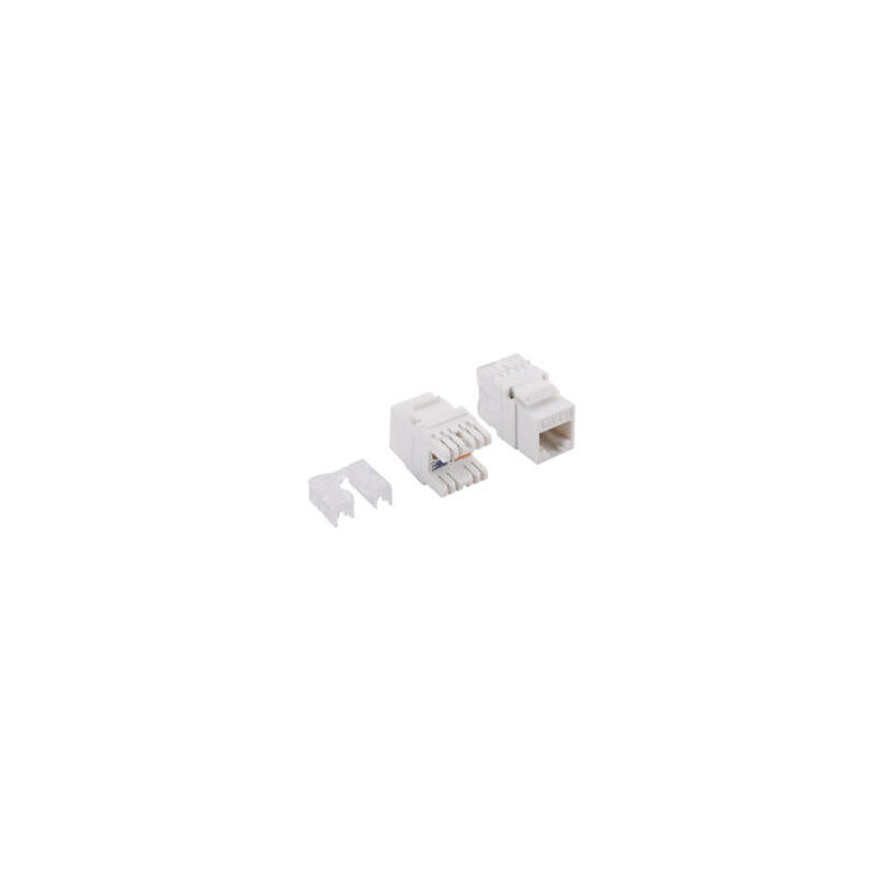 Logilink - Keystone Jack Rj45 Cat.6 Utp 180 Lsa / Idc Punch Down, Blanco