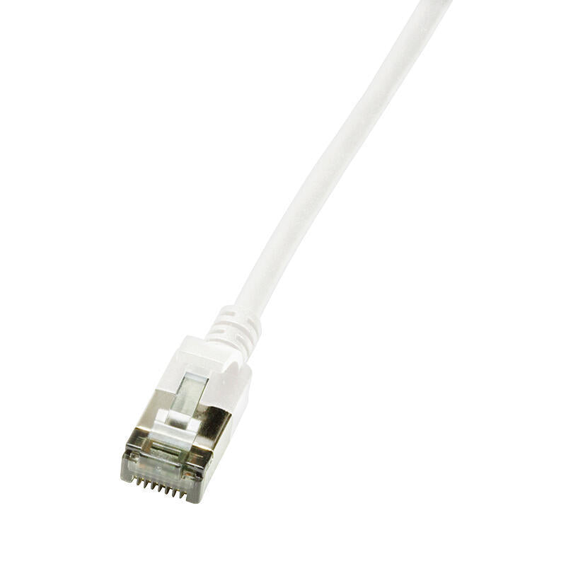 Logilink Patchkabel Cat6a Stp Tpe Slimline Weiss 0,3m
