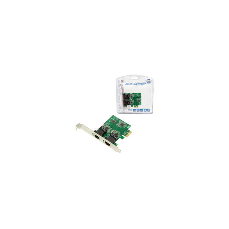 Logilink Pc0075 Tarjeta De Red Ethernet X2 1000 Mbit/S Interno