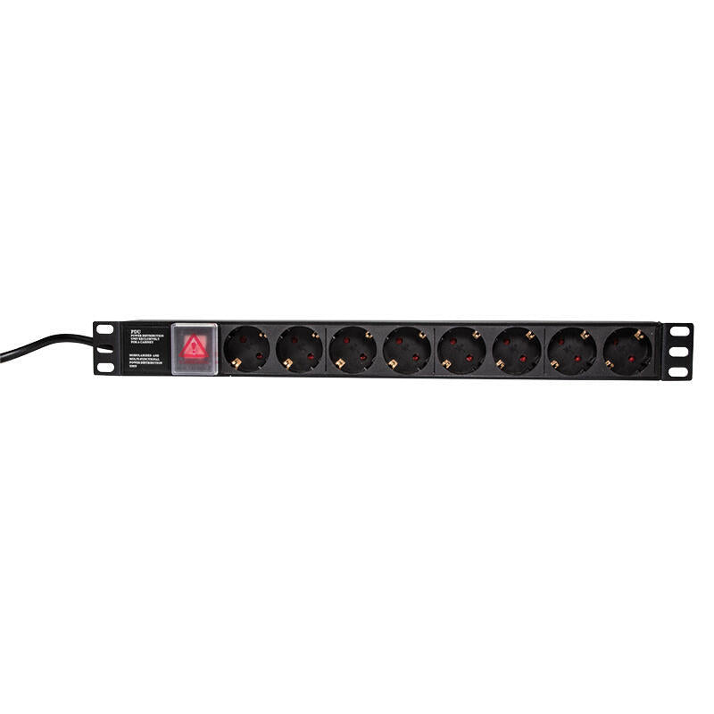 Logilink Pdu8c01 Unidad De Distribución De Energía (Pdu) 1u Negro 8 Salidas Ac