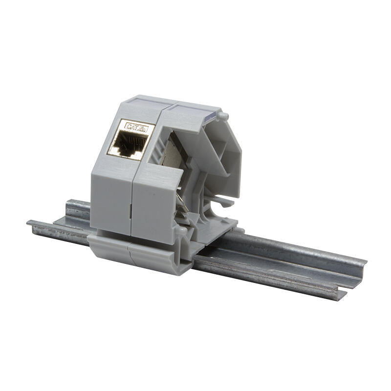 Logilink Proteccion De Enchufe Rj45 Keystone Carril Din Gris Mp0053