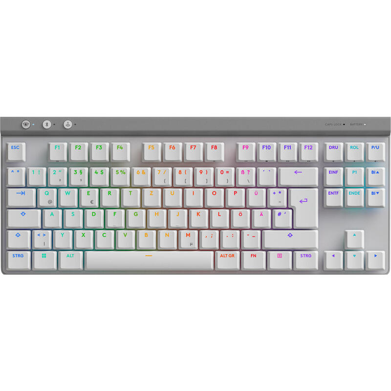 Logitech G 920-012543 Teclado Juego Rf Wireless + Bluetooth Qwertz Alemán Blanco