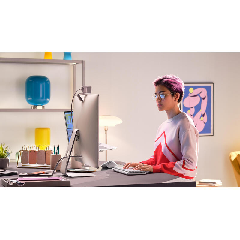 Logitech Mx Mechanical Mini Para Mac, Teclado Gris Claro/Blanco, Disposición De, Switches Táctiles, Bluetooth, Compatible Con Macos, Ipados E Ios 920-010794