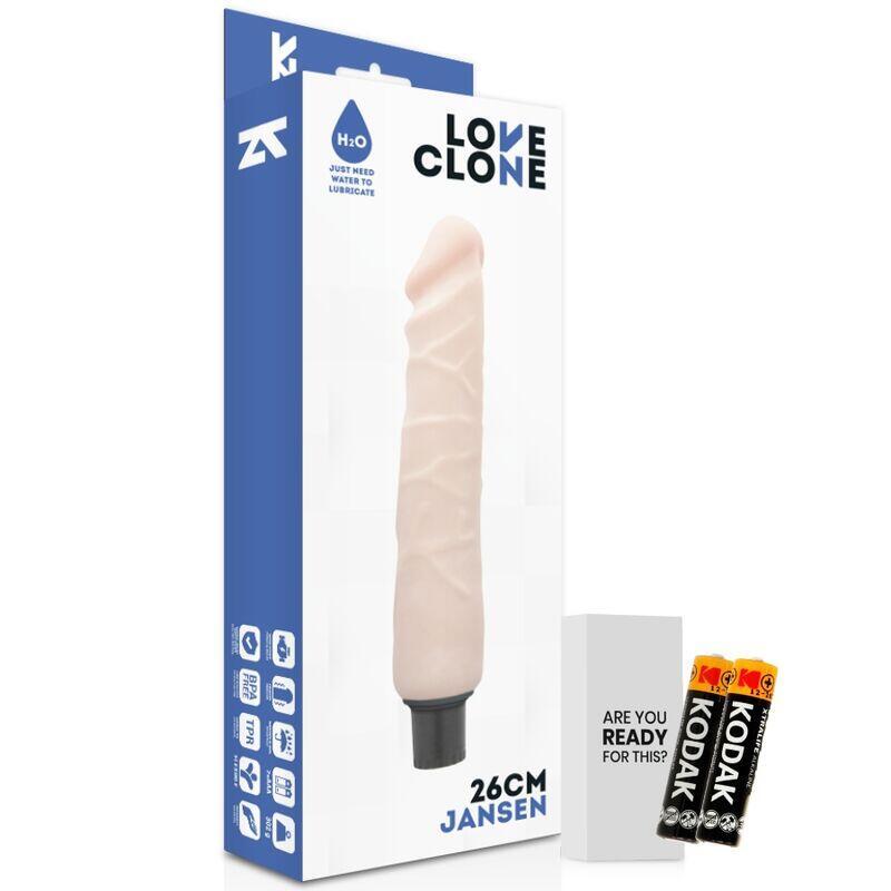 Loveclone - Jansen Self Lubrication Vibrador 26 Cm -O- 4.2 Cm