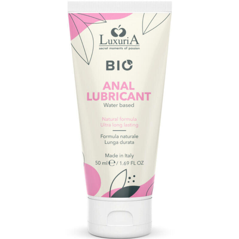 Lubricante Anal Intimateline Luxuria Bio Base Agua 50 Ml