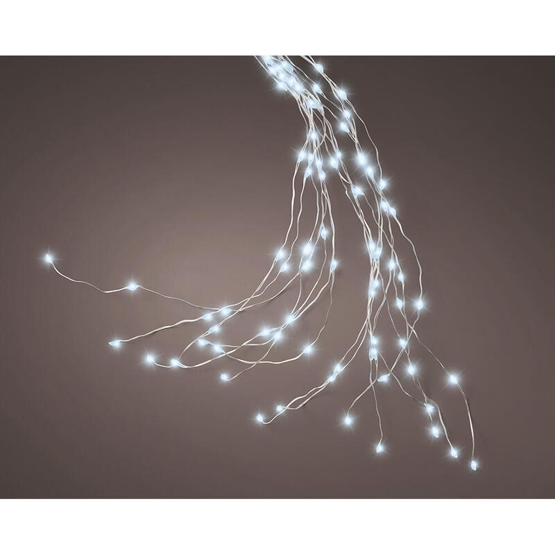 Luces De Árbol Con Efecto Parpadeante Exterior 408 Led Color Blanco Frío 1,8 M