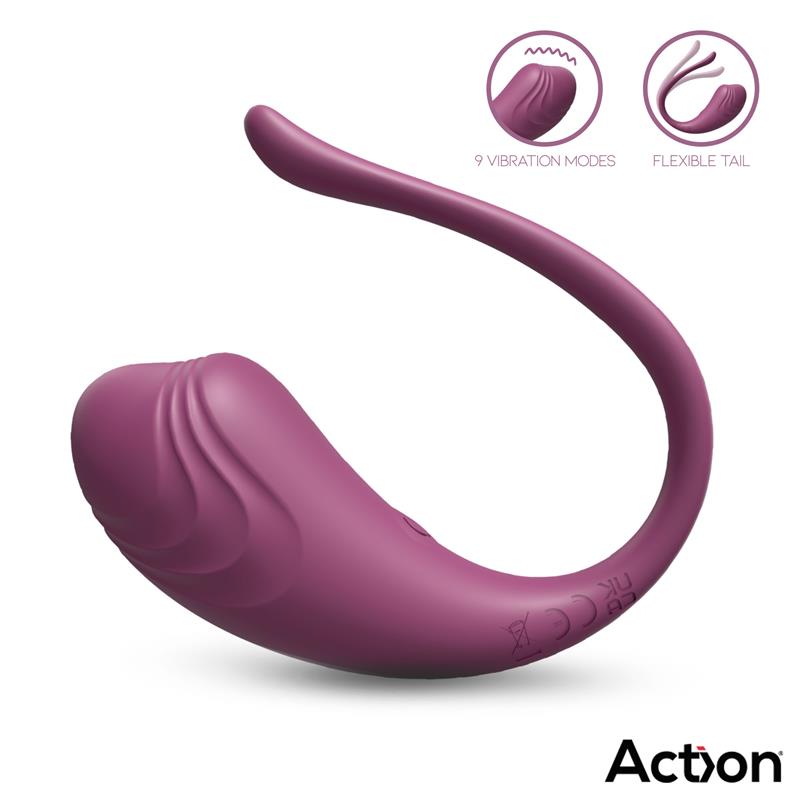 Luvia Huevo Vibrador Con Control Remoto Usb Púrpura