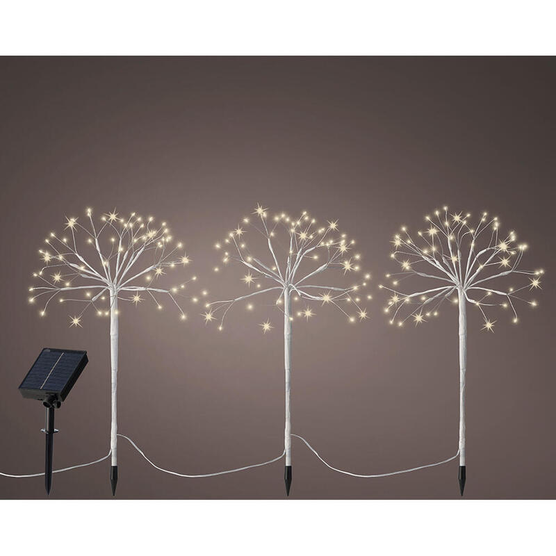 Luz Decorativa Microled Estacas Mini Arboles Solar, Parpadeante.Lumineo