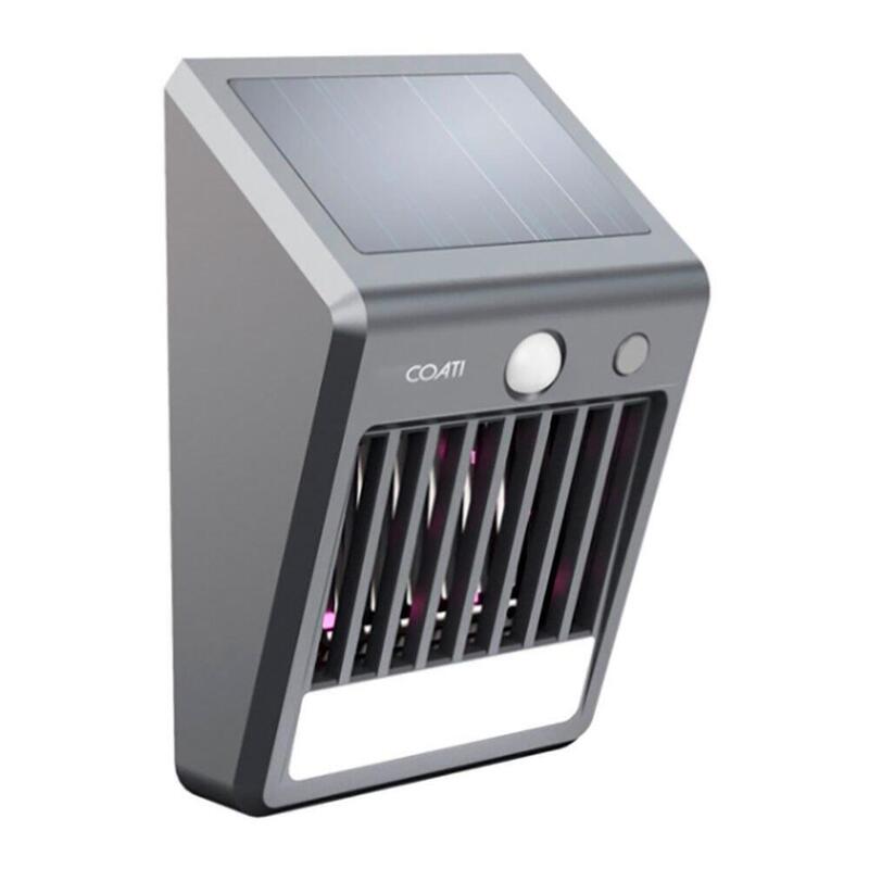 Luz Pared Solar Mata Mosquitos Sensor Pir, Negra, 110 X 67 X 170 Mm