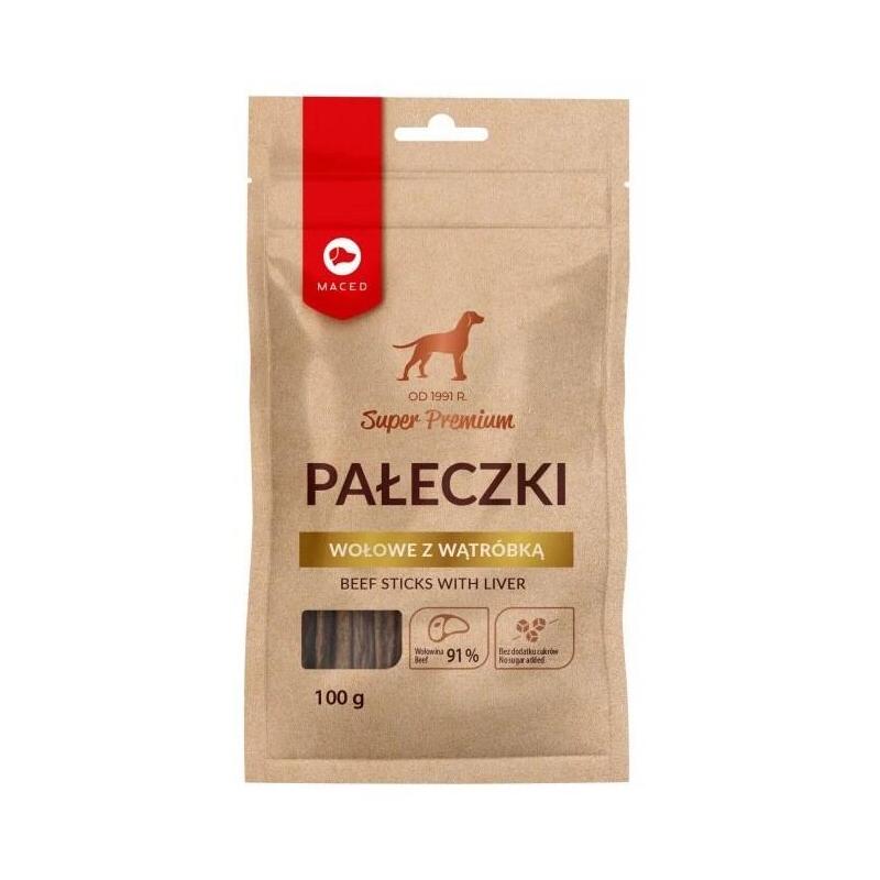 Maced Beef Sticks With Liver - Golosina Para Perros - 100g