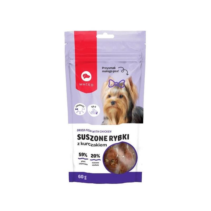 Maced Dried Fish With Chicken - Golosina Para Perros - 60g