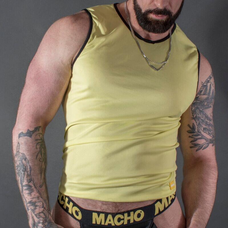 Macho - Camiseta Amarillo L/Xl