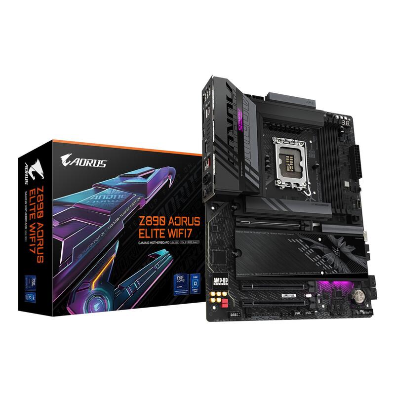 Mainboard Gigabyte Z890 A Elite Wifi7 1.1 Intel Z890 Lga 1851 (Socket V1) Atx Ram Ddr5-Sdram 4xslots Wi-Fi Yes Bluetooth Yes 4xnumber Of M.2 (M) Slots Z890aelitewifi71.1