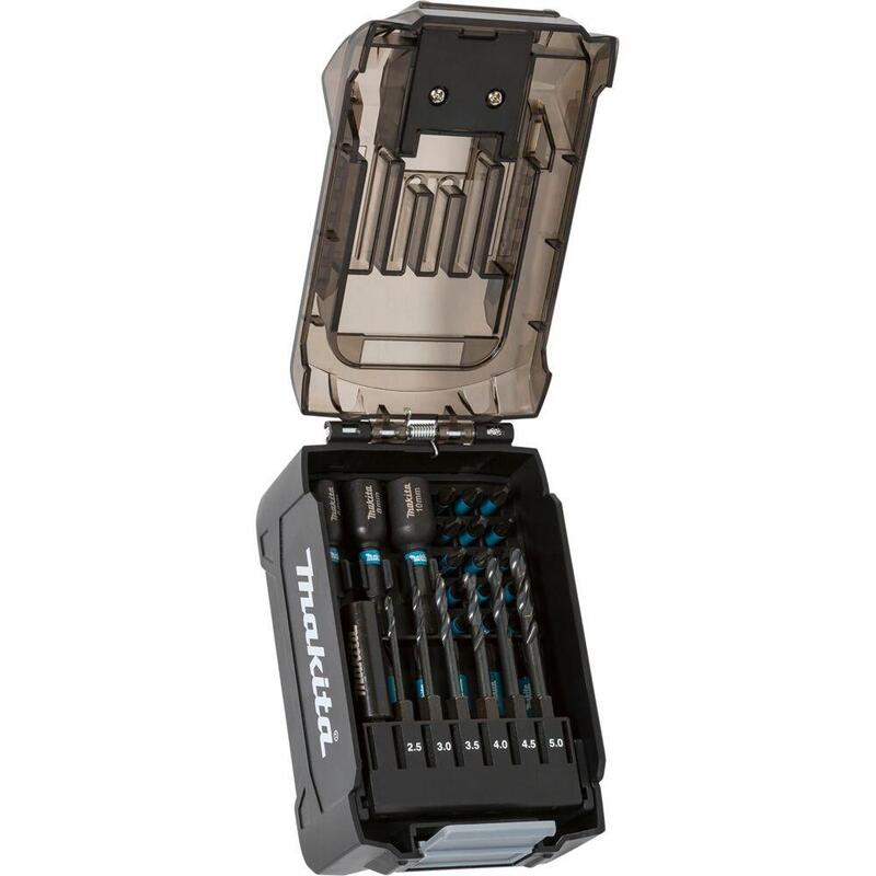 Makita Juego De Brocas Mpact Black E-22866, 31 Piezas Negro, 1/4", Para Llave De Impacto, En Caja De Batería E-22866