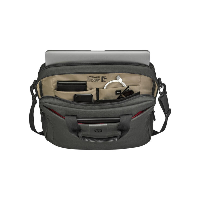 Maletín Wenger Mx Eco Brief 16" Laptop Brief Funda, Charcoal