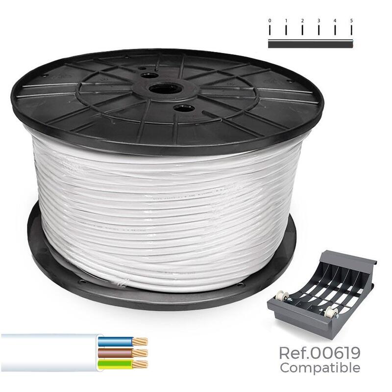 Manguera Plana 3 X 1,50 Mm² Blanca, 200 M. (Bobina Grande)