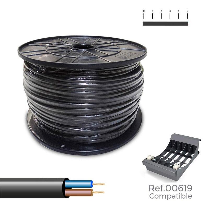 Manguera Tubular 2x1,5mm² Negra 150m.