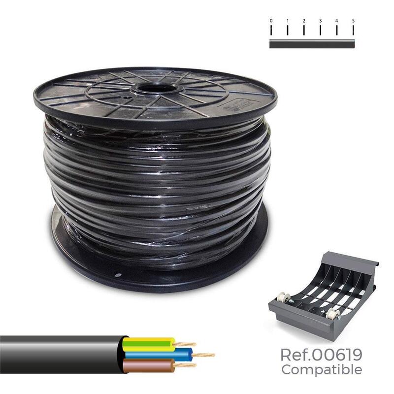 Manguera Tubular 3g2,5mm² Negra 100m.