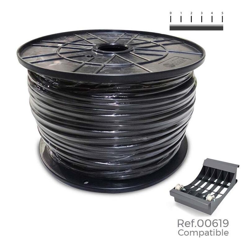 Manguera Tubular Vv-K06/1kv 3 G 4,00 Mm² Negra, 100 M. (Bobina Grande)