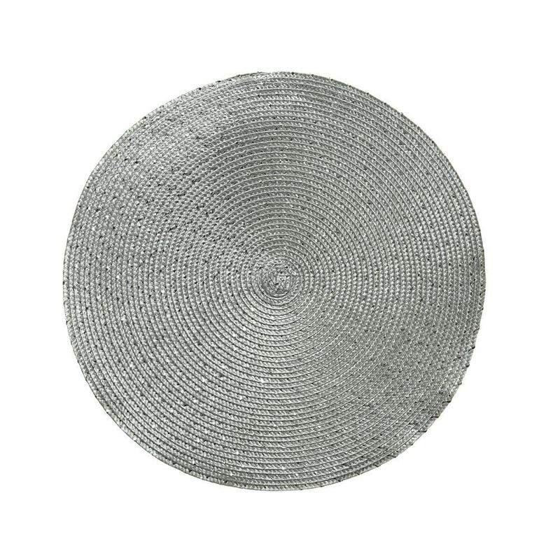Mantel Individual Color Plata Redondo, Ø38 X 0,2 Cm