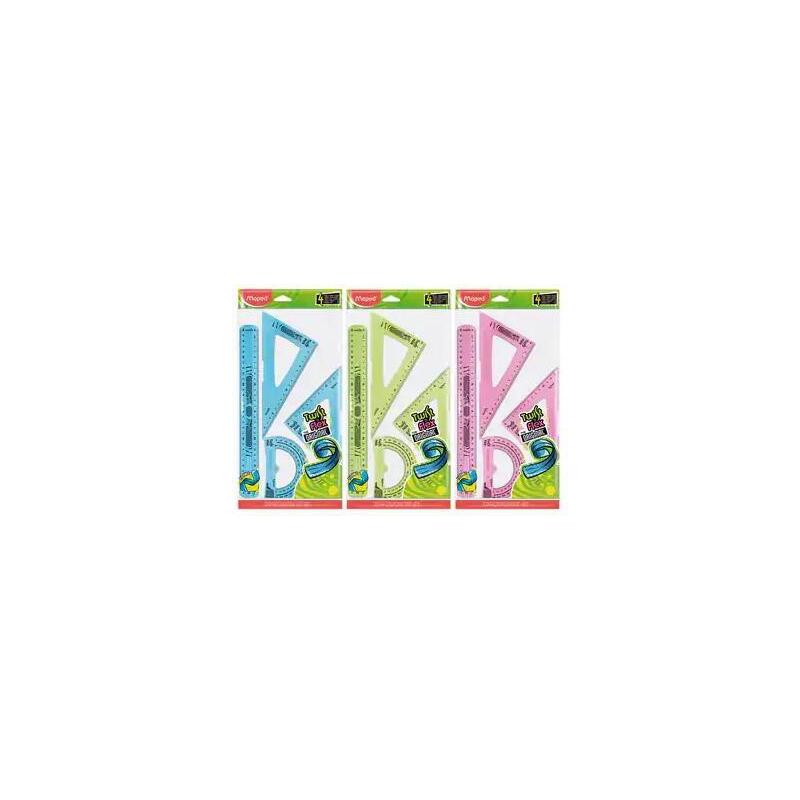 Maped Reglas Twist´N Flex Maxi Kit 4 Piezas Colores Surtidos