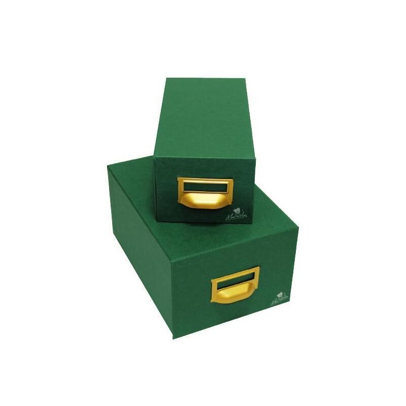 Mariola Fichero Cartón Forrado Geltex 500 Fichas De 200x120 Verde