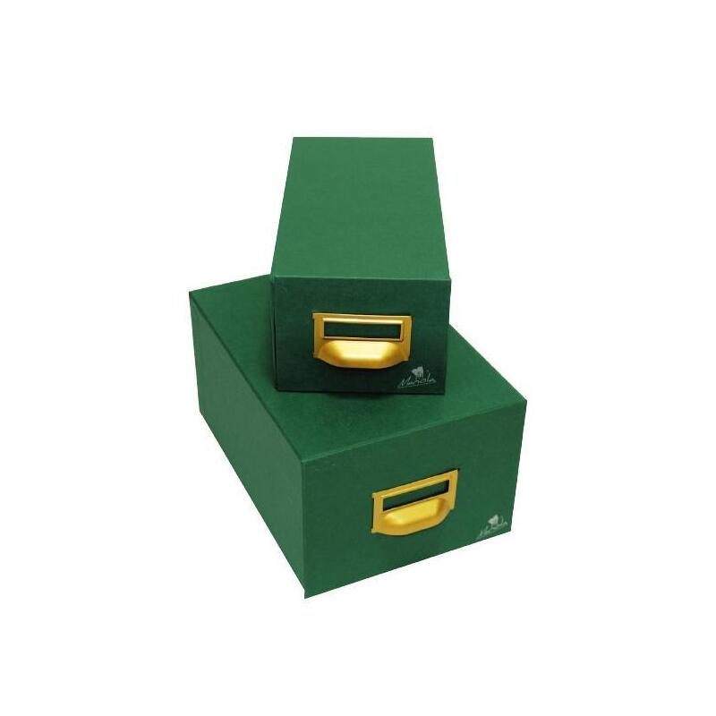 Mariola Fichero Cartón Forrado Geltex 500 Fichas De 95x65 Verde