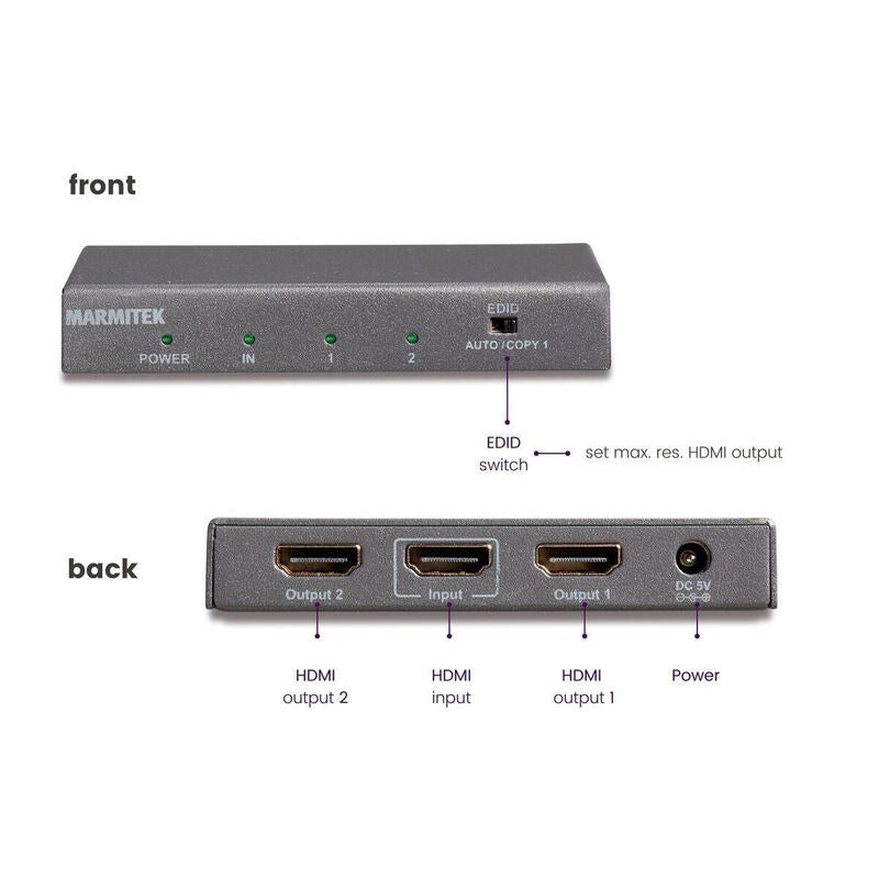 Marmitek Hdmi Splitter Split 612 Uhd 2.0