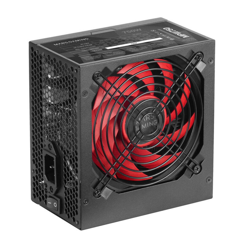Mars Gaming Mpiii750 Fuente Alimentación Pc 750w Atx 85% Eficiencia 5 Años Garantía