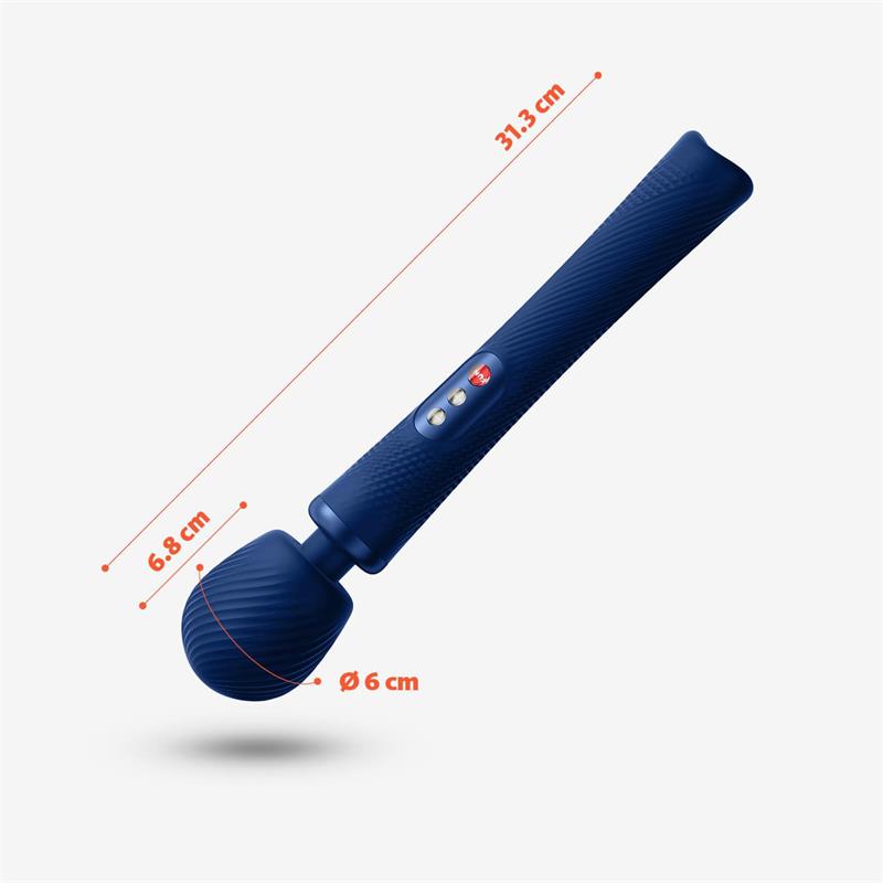 Fun Factory - Vim Wand Rumble Vibrador Recargable Silicona Azul Medianoche