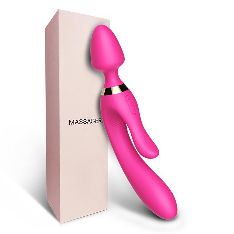 Masajeador Y Vibrador Rosa