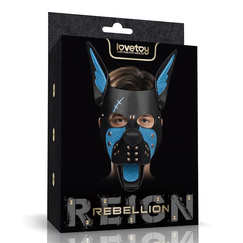 Máscara Cachorro Rebellion Reign Scarred Alpha Pup Azul