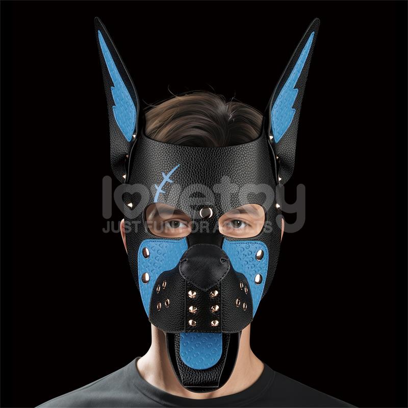 Máscara Cachorro Rebellion Reign Scarred Alpha Pup Azul