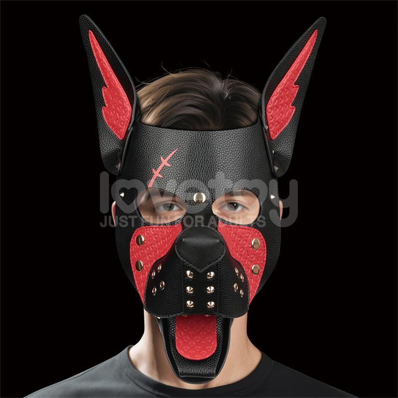 Máscara Cachorro Rebellion Reign Scarred Alpha Rojo