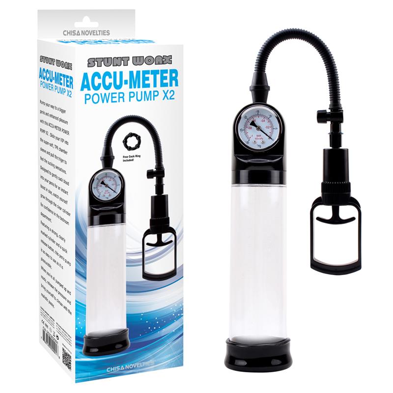 Masturbador Accu-Meter Power Pump X2