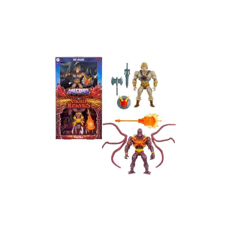 Mattel Masters Of The Universe Origins Stranger Things Paquete Doble Figura De Juguete He-Man Y Vecna Hvv72
