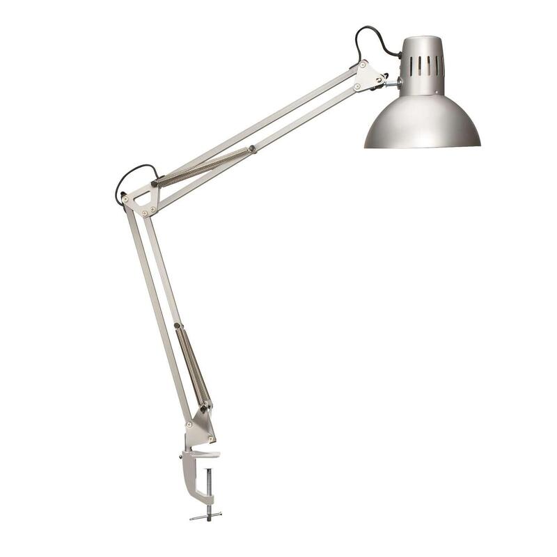 Maul Lampara Escritorio Maulstudy Lampara Led Con Soporte Ajustable Con Brazo Articulado Para Escritorio Elegante Lampara De Mesa Metálica Led Fuente De Luz Led Incluida Plata