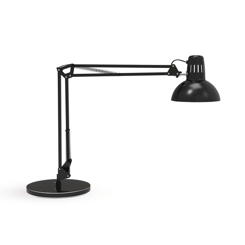 Maul Lampara Escritorio Maulstudy Lampara Led Con Soporte Ajustable Con Brazo Articulado Para Escritorio Elegante Lampara De Mesa Metálica Led Fuente De Luz Led Incluida Negro