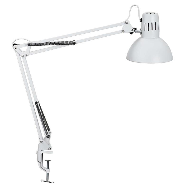 Maul Led-Tischleuchte Maulmudy Klemme E27, Blanco