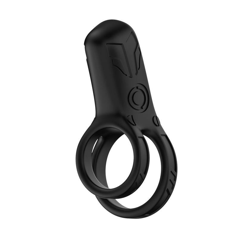 Mecha-Style Anillo Doble Para El Pene Con Vibracion