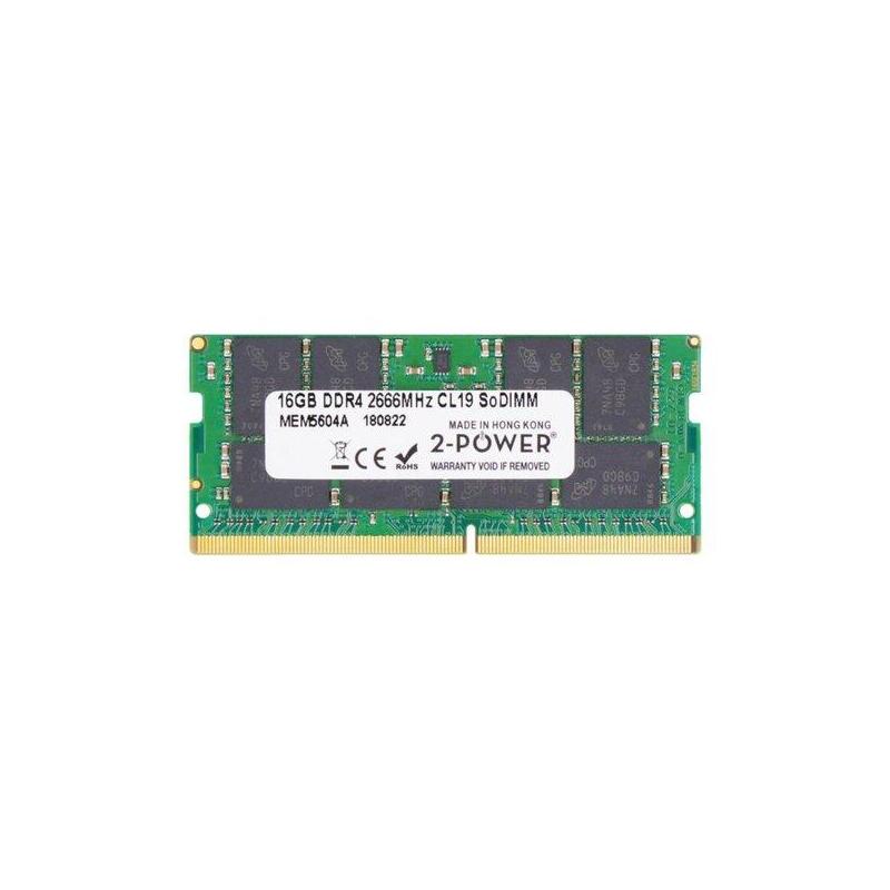 Memoria 2-Power Sodimm 16gb Ddr4 2666mhz Cl19 Sodimm 2p-01ag865