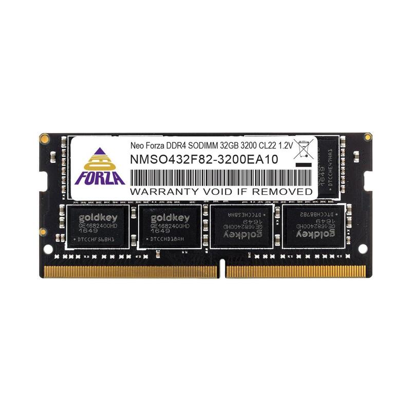 Memoria 32 Gb Ddr4-Ram So-Dimm Pc3200 Neo Forza Cl22 1x32gb