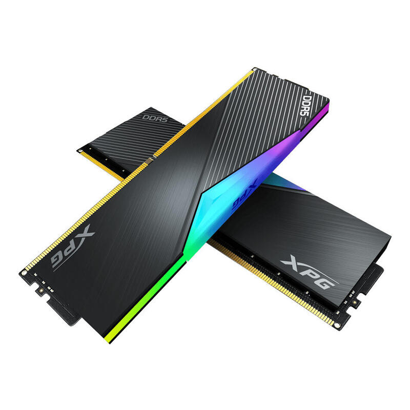 Memoria Adata Dimm 32 Gb Ddr5-8000 (2x 16 Gb) Ax5u8000c3816g-Dclarbk, Xpg Lancer Rgb, Intel Xmp, Amd Expo Ax5u8000c3816g-Dclarbk