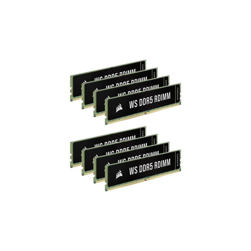 Memoria Corsair 256 Gb Ddr5-5600 Ecc (8x 32 Gb) Octo Kit, Ram Negro, Cma256gx5m8b5600c40, Ws, Intel Xmp Cma256gx5m8b5600c40