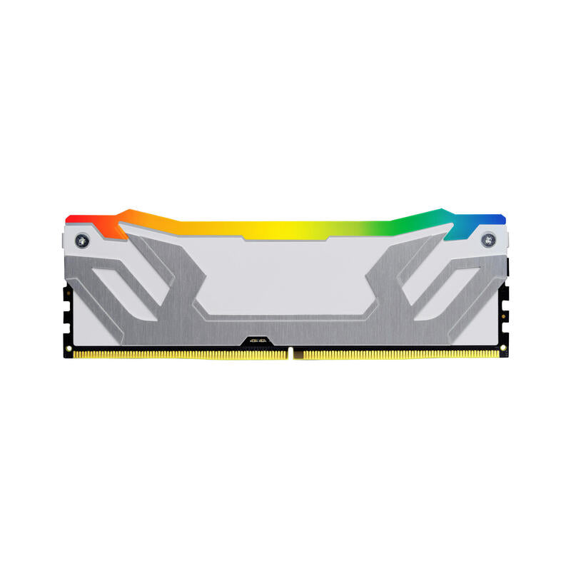 Memoria Kingston 48 Gb Ddr5-8800 (2x 24 Gb) Dual-Kit (Plata/Blanco, Kf588cu42rwak2-48, Renegade Rgb, Intel Xmp) Kf588cu42rwak2-48