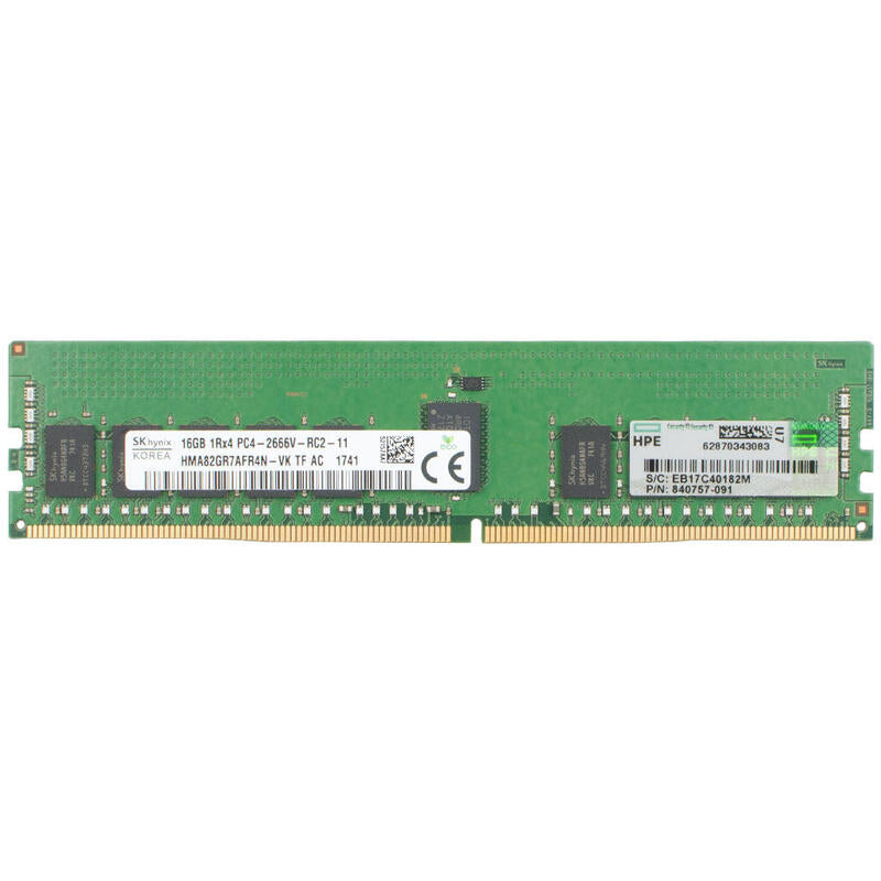 Memoria Ram Hpe 16gb (1*16gb) 1rx4 Pc4-2666v-R Ddr4-20800mhz Memo